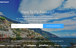 flight deals hound front page