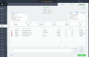 Invoice in ParagonERP