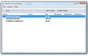 Partition Find and Mount screenshot 1