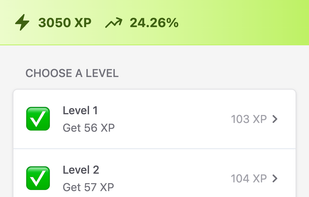 Level selection screen