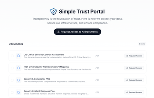 Simple Trust Portal screenshot 1