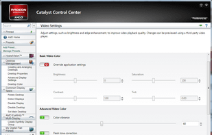 Catalyst Control Center screenshot 2