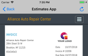 Estimates App screenshot 1