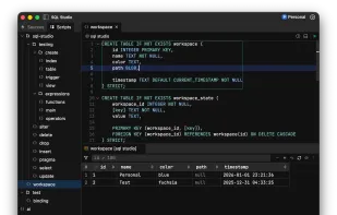 SQL Studio screenshot 1