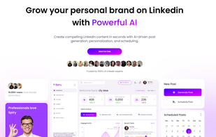Spiry is an AI-powered LinkedIn personal branding platform that helps professionals create content, schedule posts, and engage strategically all from one dashboard. Grow visibility, authority, and inbound opportunities without spending hours on LinkedIn.