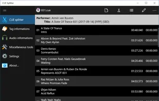 Main "CUE Splitter" page