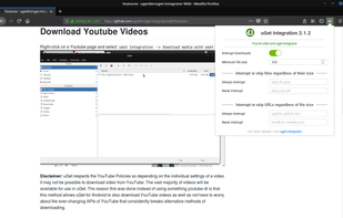 uGet Integration screenshot 1