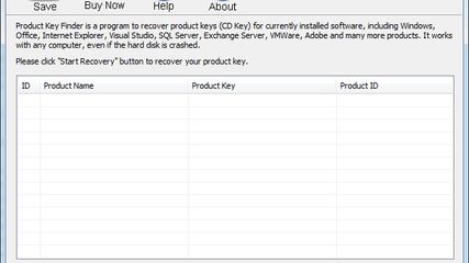 iSunshare Product Key Finder screenshot 1