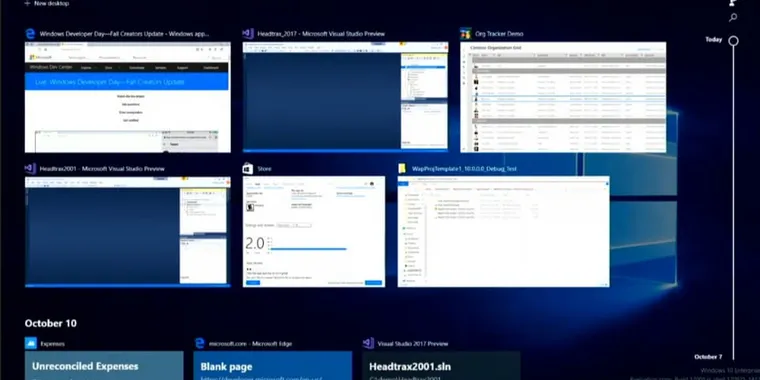 Windows 10 Spring Creators Update will implement Windows Timeline and more image
