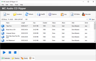 Microncode Audio CD Ripper screenshot 1