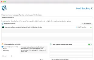 Backup and restore mails from Apple Mail, Outlook Mac, Office 365 for Mac, Thunderbird, Postbox as and when they arrive.