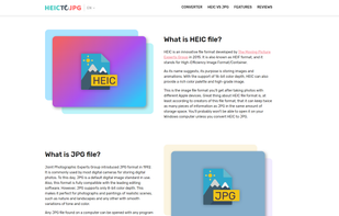 HEIC to JPG online converter screenshot 2