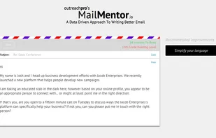 Mailmentor.io screenshot 1