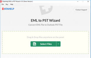 DataHelp Software EML to PST Wizard screenshot 1