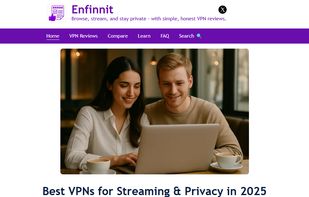 Enfinnit Home page