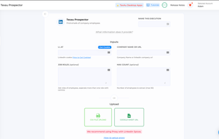 TexAu Prospector - to easily find targeted profiles at companies, at scale.