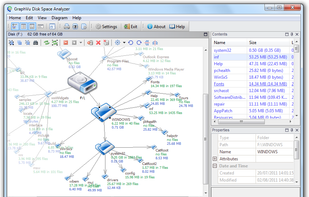 GraphVu Disk Space Analyzer screenshot 1