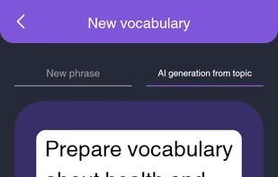 AI powered vocabulary builder