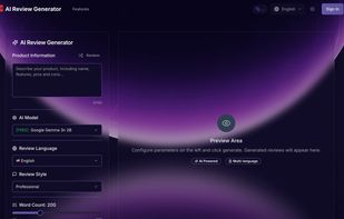 AI Review Generator screenshot 1