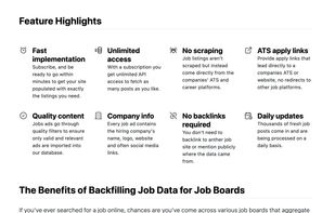 Job Data API screenshot 1