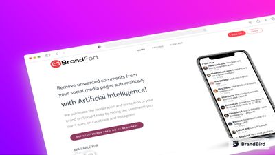 Landing page of BrandFort
