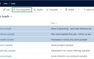 dynamics 365 lead assignment