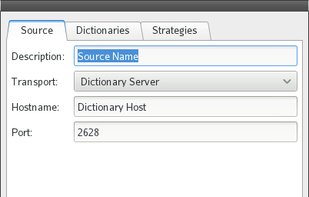 Adding a new dictionary database