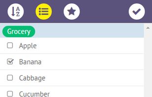 ready product list grouped by category