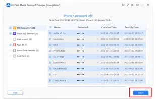 imyPass iPhone Password Manager screenshot 1