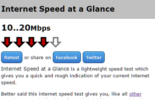 Internet Speed at a Glance screenshot 1