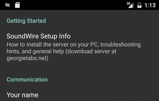 SoundWire screenshot 1