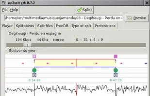 mp3splt-gtk screenshot 1