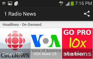 1 Radio News screenshot 1