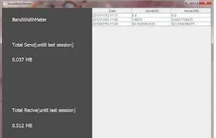 bandwidthmeter screenshot 1