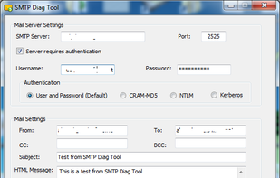 SMTP Diag Tool screenshot 1