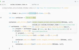 Zed Editor screenshot 1