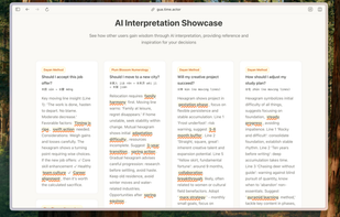 AI Hexagram showcase