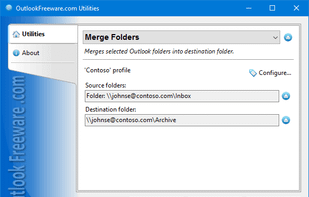 Merge Folders for Outlook screenshot 1