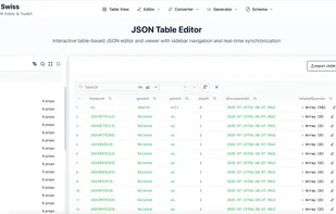json table editor and viewer