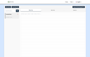 Online notes screenshot 1