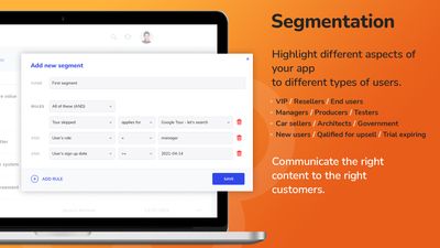 Display different content to different segments of users