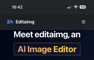 homepage of the editaimg.com(mobile)