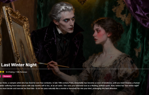One of the text adventure games on the aistory website.The Last Winter Night.