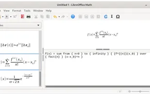 LibreOffice - Math screenshot 1