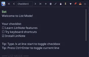 LinNote screenshot 1