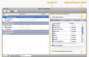 Butler configuration