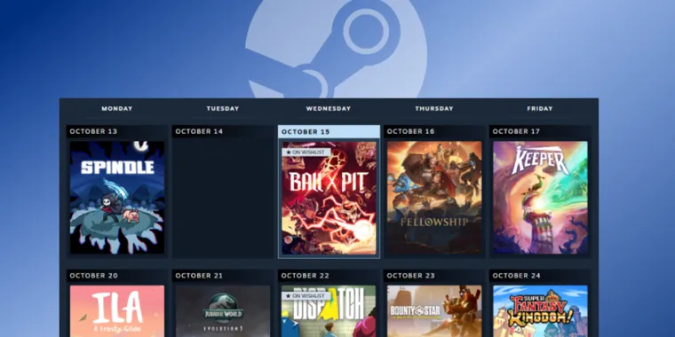Steam launches a new Personal Calendar tool for personalized game release recommendations image