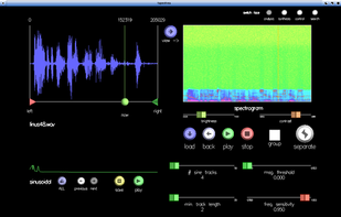 TAPESTREA's Analysis screen