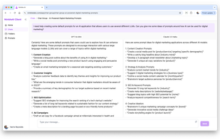 Compare AI model outputs
