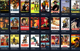 Display of movies and series.